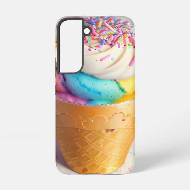 Funda Para Samsung Galaxy Helado Cream Cone Sprinkles (Reverso )