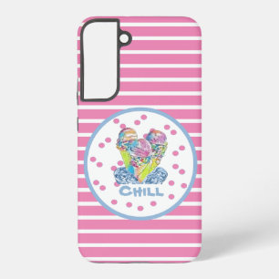 Funda Para Samsung Galaxy S22+ Helado rosa refrescante