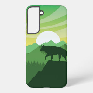 Funda Para Samsung Galaxy S22+ Hermosa escena del lobo
