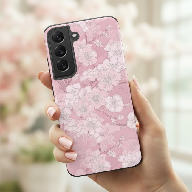 Funda Para Samsung Galaxy Hermoso diseño de flores de cerezo - Floral rosa (Subido por el creador)