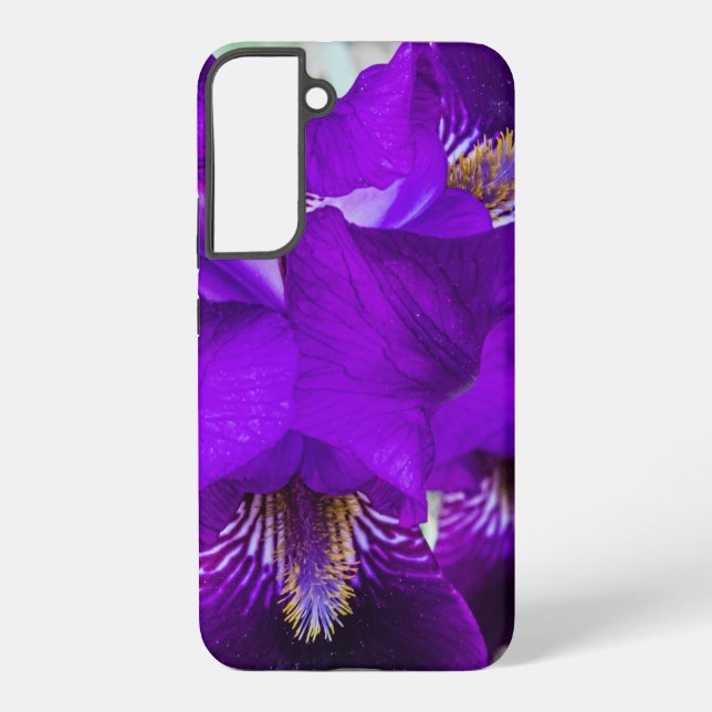 Funda Para Samsung Galaxy Hermoso iris morado (Reverso )