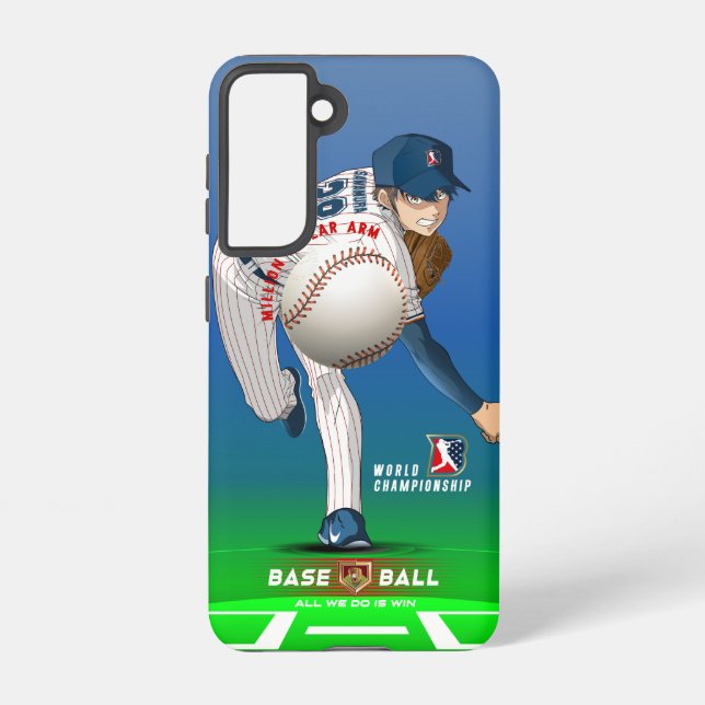 Funda Para Samsung Galaxy Héroe de béisbol con brazo de millón de dólares | (Reverso )