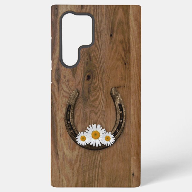 Funda Para Samsung Galaxy Herradura y Daisies (Reverso )