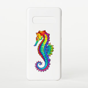 Funda Para Samsung Galaxy S10 Hipoahoría marino poligonal arcoiris