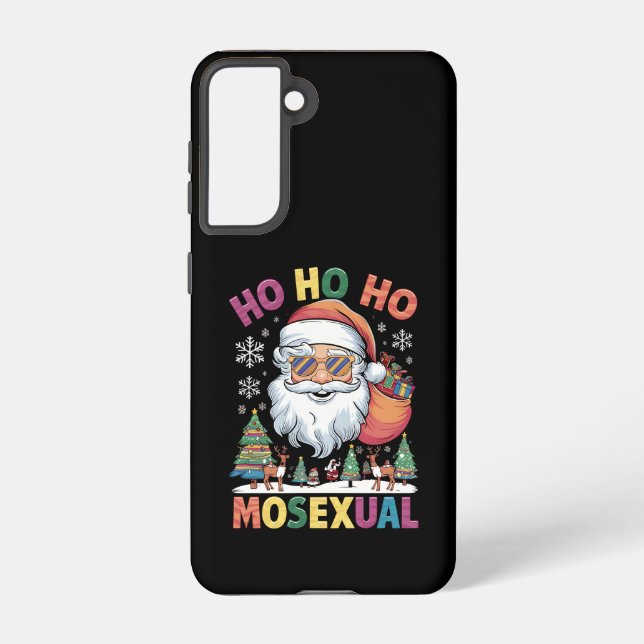 Funda Para Samsung Galaxy Ho Ho Navidades homosexuales de Santa Holiday Orgu (Reverso )