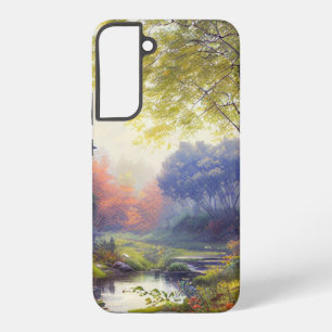 Funda Para Samsung Galaxy S22+ Hogares/arroyos/bosques/pintura