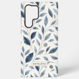 Funda Para Samsung Galaxy S22 Ultra Hoja Azul Personalizada
