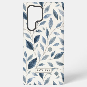 Funda Para Samsung Galaxy S22 Ultra Hoja Azul Personalizada