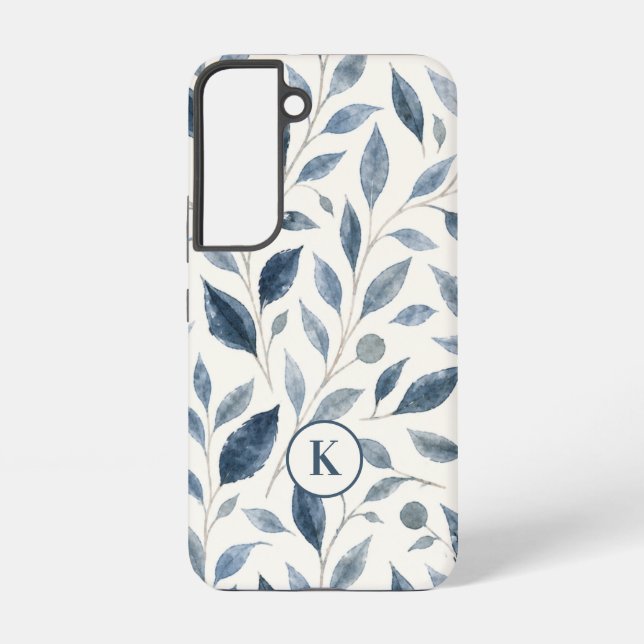 Funda Para Samsung Galaxy Hoja Azul Personalizada (Reverso )