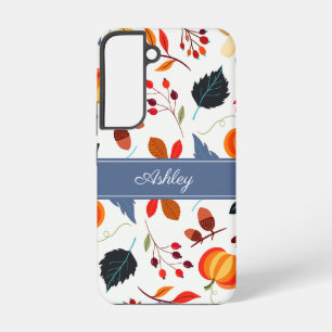 Funda Para Samsung Galaxy S22 Hojas Botánicas de Otoño Elegantes