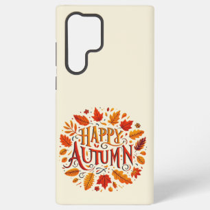 Funda Para Samsung Galaxy S22 Ultra hojas clásicas & Feliz Otoño