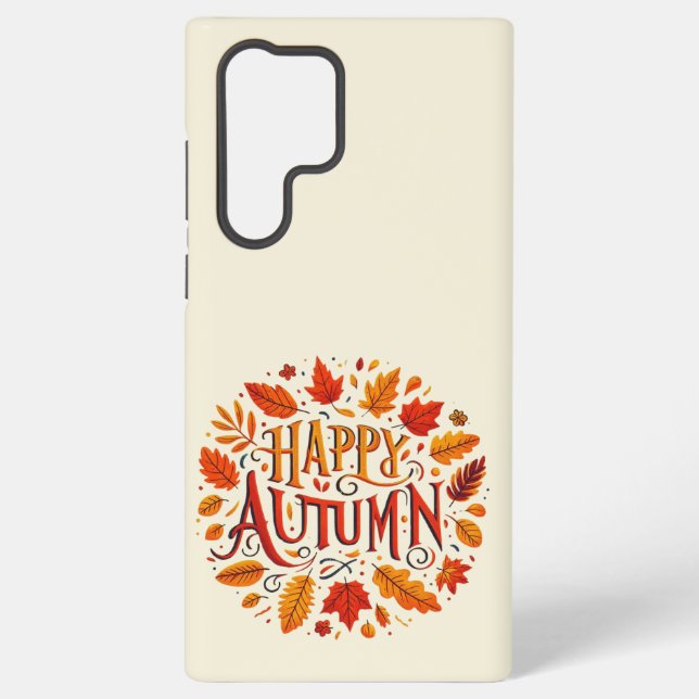 Funda Para Samsung Galaxy hojas clásicas & Feliz Otoño (Reverso )