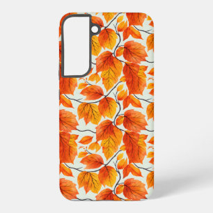 Funda Para Samsung Galaxy S22+ Hojas otoñales de acuarela - Foliage de caída vibr