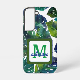 Funda Para Samsung Galaxy S22 Hojas verdes Philodendron Foliage Botanical