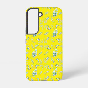 Funda Para Samsung Galaxy S22 hojas y mariposas