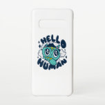 Funda Para Samsung Galaxy S10 Hola gato humano<br><div class="desc">Diseño de gatitos con un gato encantador que rompe un agujero junto con la frase "Hola humano". Una combinación perfecta para cada amante del gato y propietario de un mascota. Gran idea de regalo para adultos y para niños.</div>