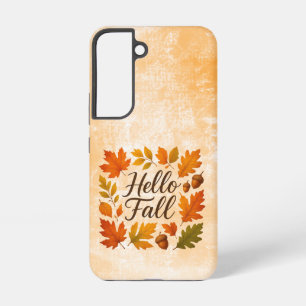 Funda Para Samsung Galaxy S22 Hola hojas de otoño y bellotas