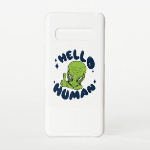Funda Para Samsung Galaxy S10 Hola humano divertido Alien