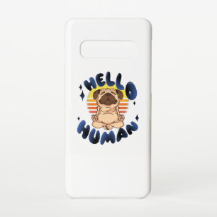 Funda Para Samsung Galaxy S10 Hola perro de yoga meditador humano