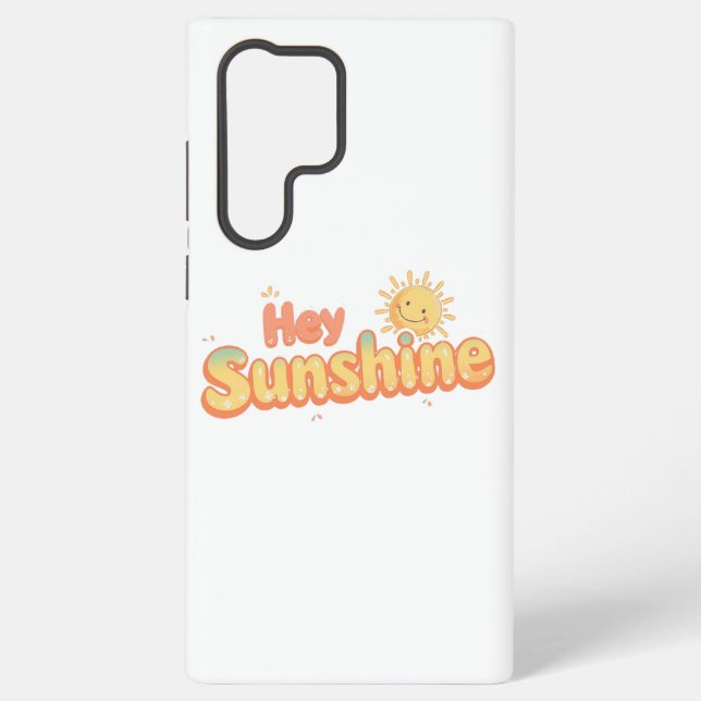 Funda Para Samsung Galaxy "Hola Sol" con Sol Sonriente (Reverso )