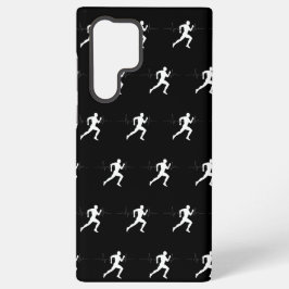 Funda Para Samsung Galaxy S22 Ultra Hombre corriendo corre la línea de Siluette HeartB