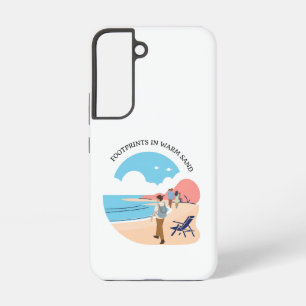 Funda Para Samsung Galaxy S22 Huellas De Arena Caliente
