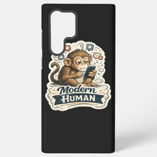 Funda Para Samsung Galaxy S22 Ultra Humor Monstruo Humano Mono Teléfono Inteligente Re