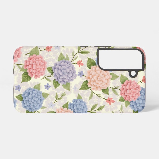 Funda Para Samsung Galaxy Hydrangeas (Reverso Horizontal)