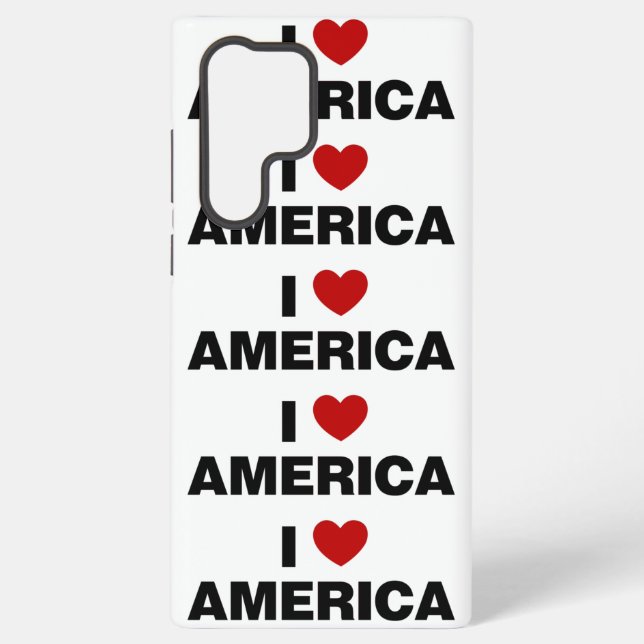 Funda Para Samsung Galaxy I Love America  (Reverso )