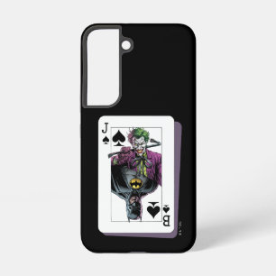 Funda Para Samsung Galaxy S22 Ilustración de carta de juego de Joker y Batman Sp