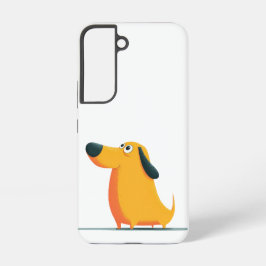 Funda Para Samsung Galaxy S22 Ilustración de Dachshund de dibujos animados lindo