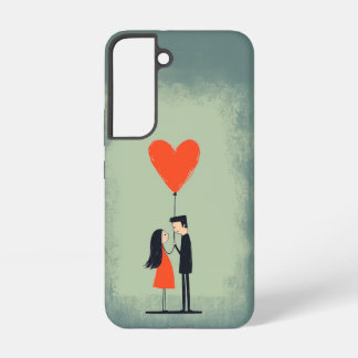 Funda Para Samsung Galaxy S22 Ilustración de pareja adorable Funda Samsung