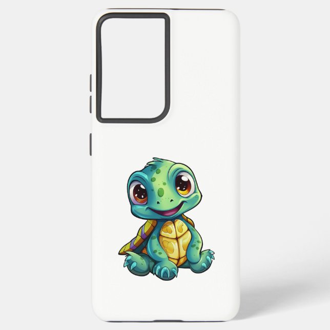 Funda Para Samsung Galaxy ilustracion de tortuga personalizado (Reverso )