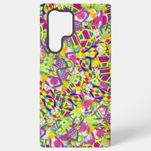 Funda Para Samsung Galaxy S22 Ultra Ilustración en Acuarela, Patrón de Chanclas