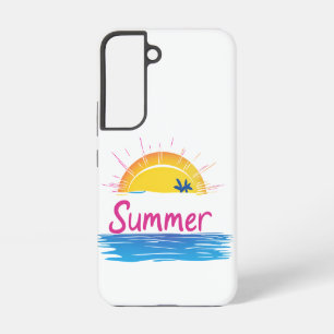 Funda Para Samsung Galaxy S22 Ilustracion Sunset Summer Beach