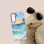 Funda Para Samsung Galaxy S21 Imagen acuática de AI Beach<br><div class="desc">Watercolor AI Beach Picture Samsung Galaxy S21 Funda</div>