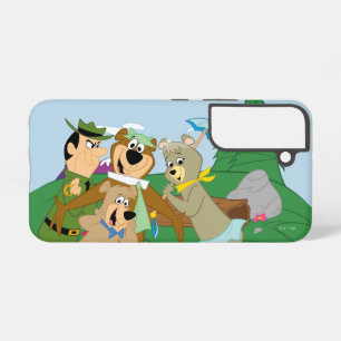 Funda Para Samsung Galaxy S22 Imagen enmarcada del bosque de Yogi Bear y amigos