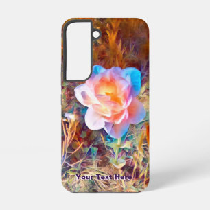 Funda Para Samsung Galaxy S22 Impresión acrílica de flores estilizadas de color
