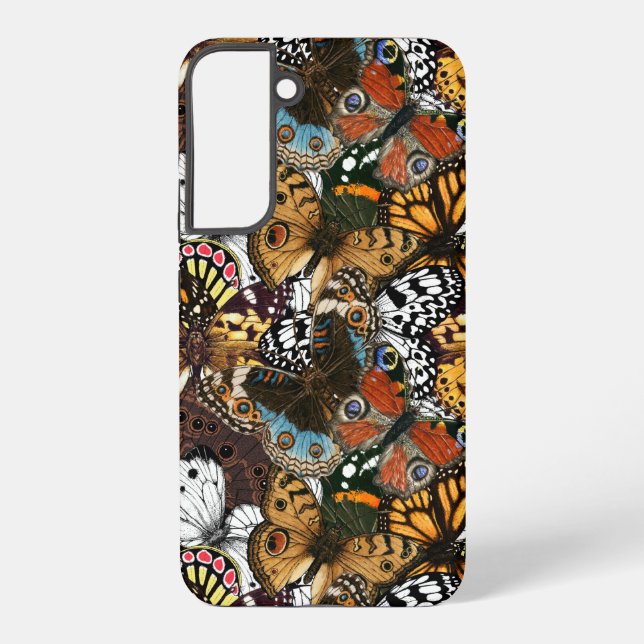 Funda Para Samsung Galaxy Impresión animal. Las alas de mariposa. (Reverso )
