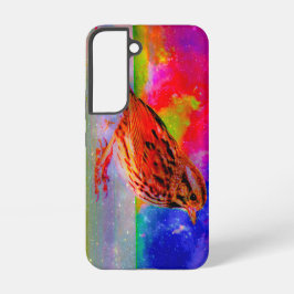 Funda Para Samsung Galaxy S22 Impresión artística de ensueño de aves cósmicas"