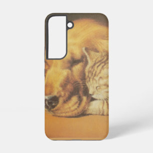 Funda Para Samsung Galaxy S22 Impresión asombrosa del arte de la peluca de gatos