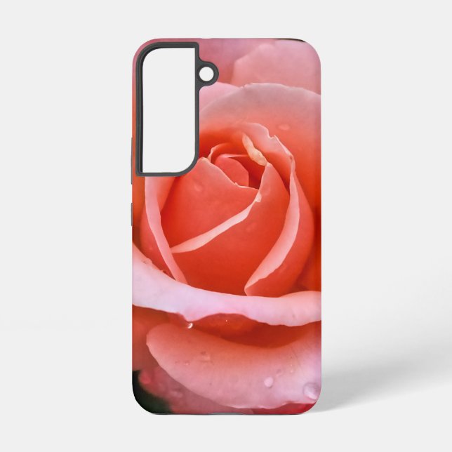 Funda Para Samsung Galaxy Impresión de arte botánico Rosa romántico (Reverso )