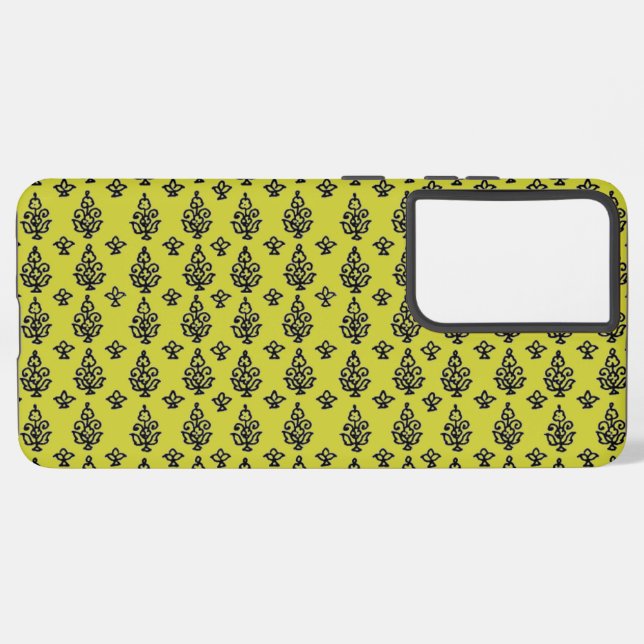 Funda Para Samsung Galaxy Impresión de bloques Boho India (Reverso Horizontal)