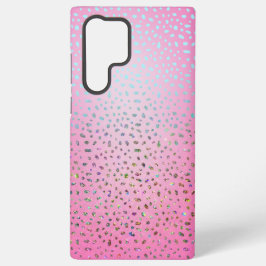 Funda Para Samsung Galaxy S22 Ultra Impresión de chita rosa purpurina