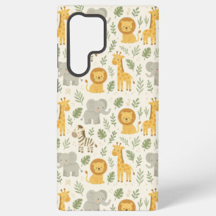 Funda Para Samsung Galaxy S22 Ultra impresión de guardería de animales de safari