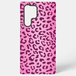 Funda Para Samsung Galaxy S22 Ultra Impresión de leopardo rosa elegante