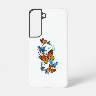 Funda Para Samsung Galaxy S22 Infinidad de Mariposas Monarca