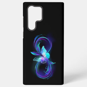 Funda Para Samsung Galaxy S22 Ultra Infinito brillante con mariposa mágica