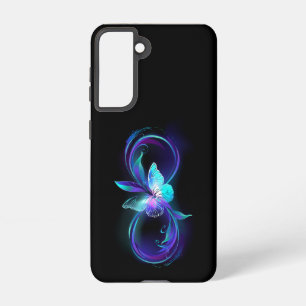 Funda Para Samsung Galaxy S21 Infinito brillante con mariposa mágica