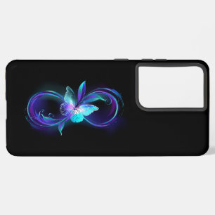 Funda Para Samsung Galaxy S21 Ultra Infinito brillante con mariposa mágica